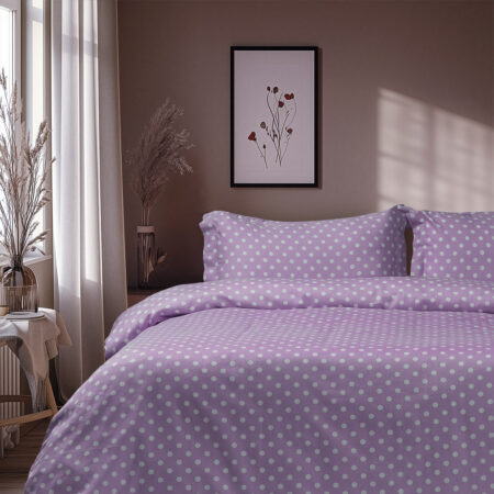 Beauty Home Σετ πάπλωμα υπέρδιπλο Art 10101 Fancy 220x240 Λιλά