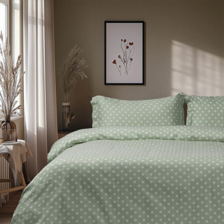 Beauty Home Σετ πάπλωμα υπέρδιπλο Art 10101 Fancy 220x240 Μέντα
