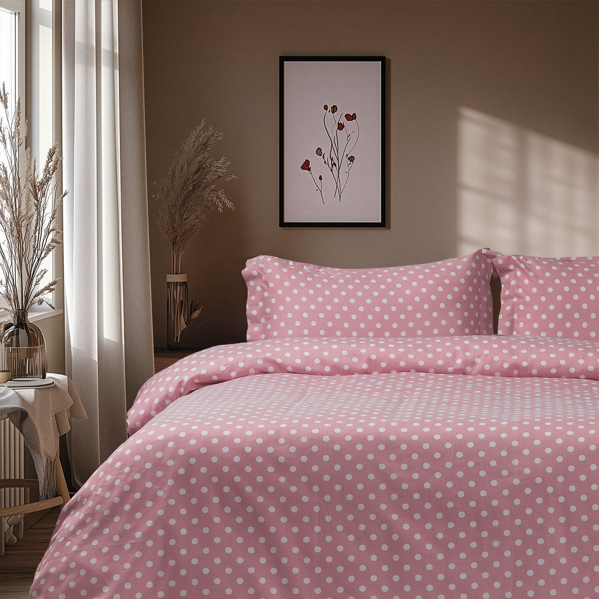 Beauty Home Σετ σεντόνια μονά με λάστιχο Art 10101 Fancy 110x200+30 Ροζ