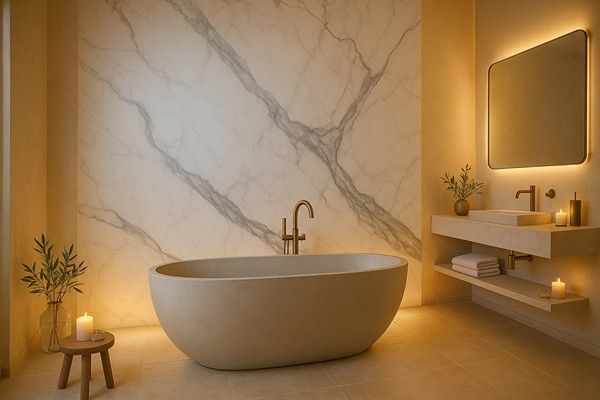 PVC MEGA PANEL 2.8/1220/2800mm CALACATTA 103 NewPlan - Image 4