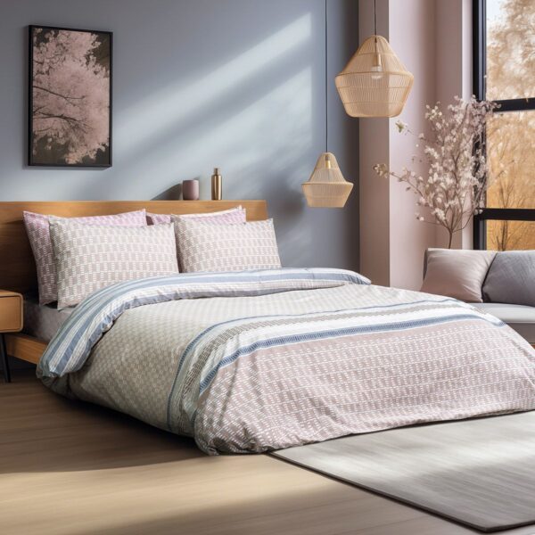 Beauty Home Σετ κουβερλί υπέρδιπλο Bermudas Αrt 12185 220x240 Μπεζ