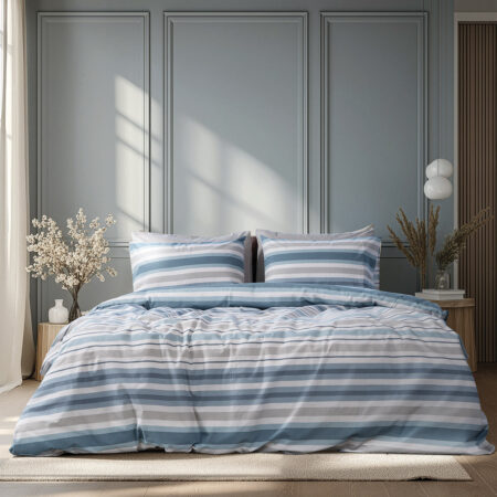 Beauty Home Ζεύγος μαξιλαροθήκες Moments Art 12561 51x73 Σιέλ,Γκρι