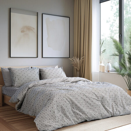 Beauty Home Ζεύγος μαξιλαροθήκες Moments Art 12563 51x73 Γκρι