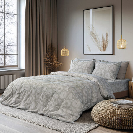 Beauty Home Ζεύγος μαξιλαροθήκες Moments Art 12567 51x73 Λαδί,Γκρι