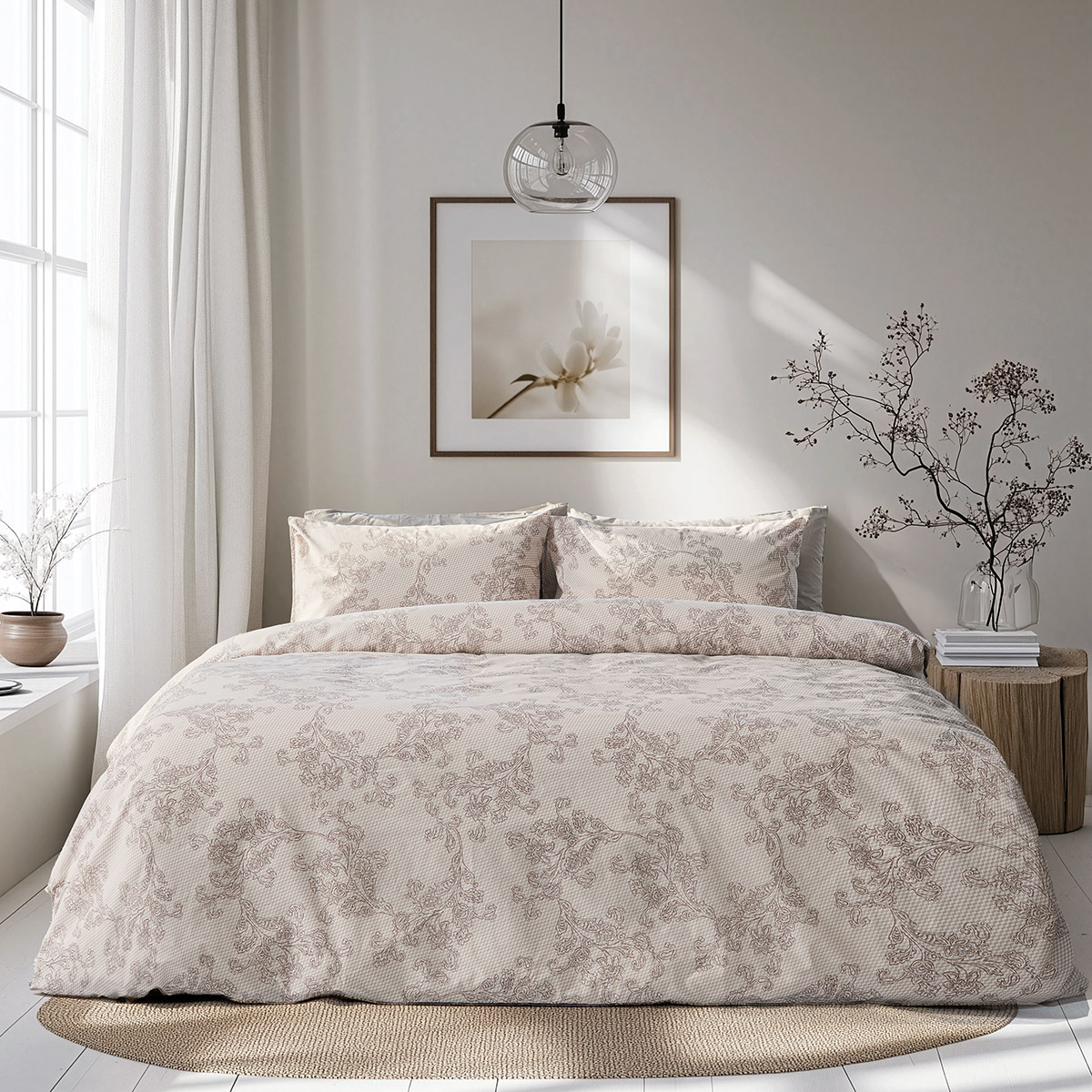 Beauty Home Σετ Πάπλωμα μονό Moments Αrt 12570 160x230 Μπεζ