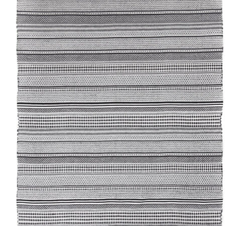 Χαλί Urban Cotton Kilim Samaira Black White Royal Carpet - 130 x 190 cm