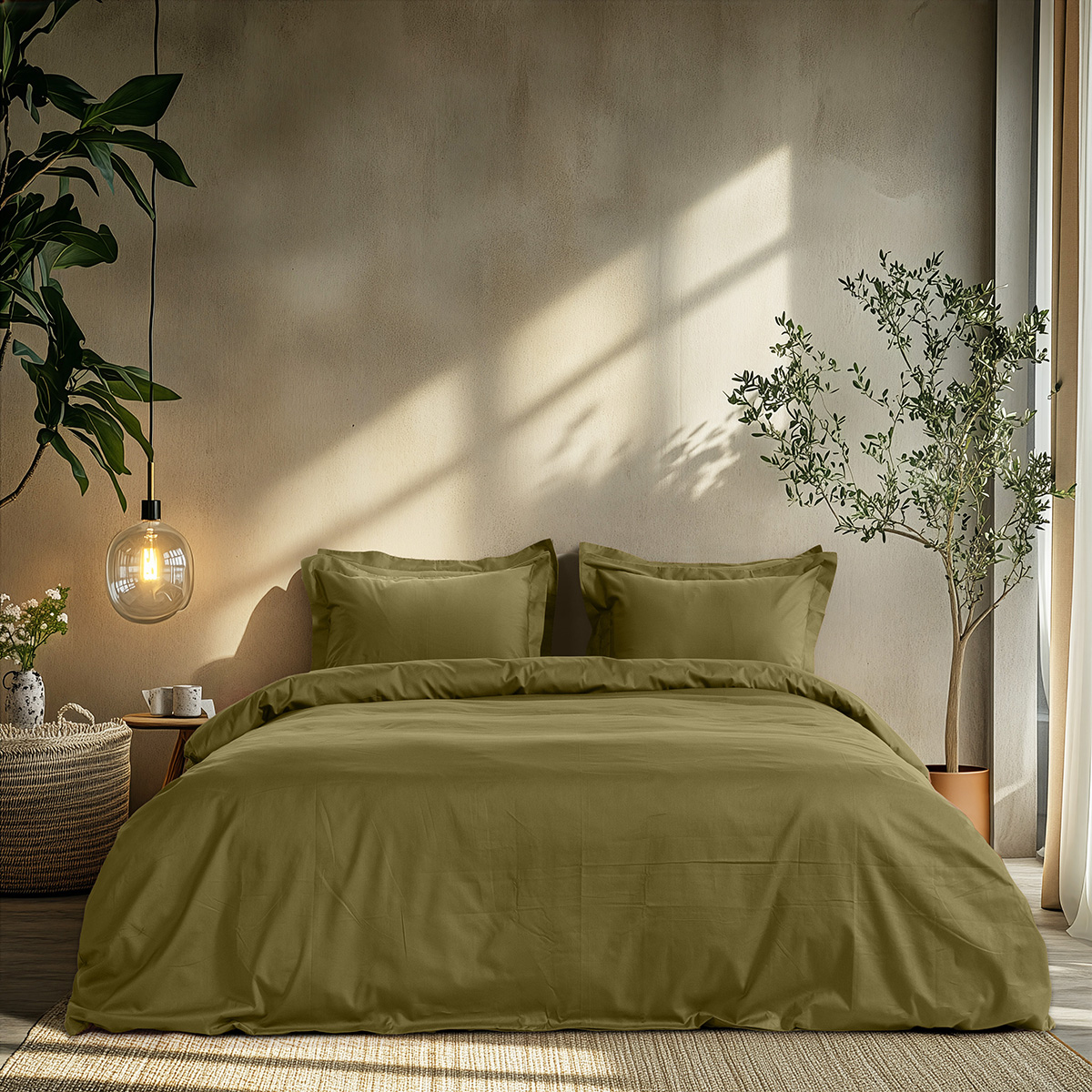 Beauty Home Σετ παπλωματοθήκη μονή Art 1700 Harmony 170x250 Λαδί
