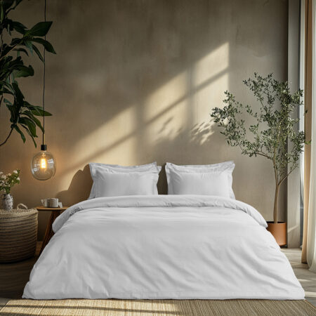 Beauty Home Σετ παπλωματοθήκη υπέρδιπλη Art 1700 Harmony 230x250 Λευκό