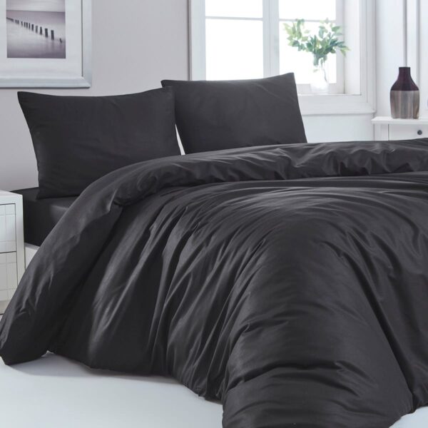 Beauty Home Παπλωματοθήκη μονή μονόχρωμη Art 1999 170x250 Μαύρο