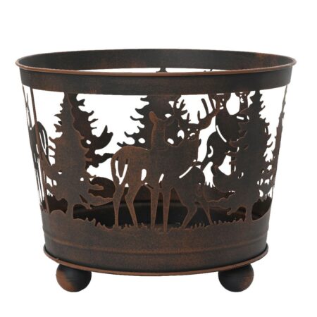 Beauty Home Μεταλλικό χριστουγεννιάτικο Καλάθι 39 x 39 x 32 cm