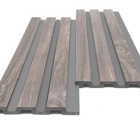 PS PANEL ΜΕ 3D ΠΗΧΑΚΙΑ 00 PIANO 12/122/2900mm WALNUT/DARK GREY NewPlan