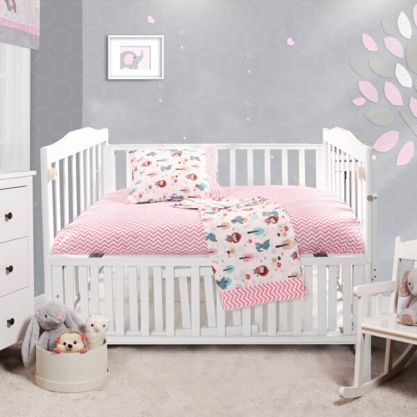 Beauty Home Σετ σεντόνια βρεφικά Art 5178 120x160 Ροζ