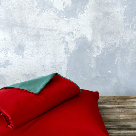 Σετ Παπλωματοθήκη Μονή Abalone - Red / Green