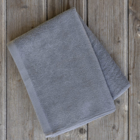 Πετσέτα 80x180 Πισίνας Plaza - Medium Gray - VAT Dyed 460gsm - 100% Βαμβάκι
