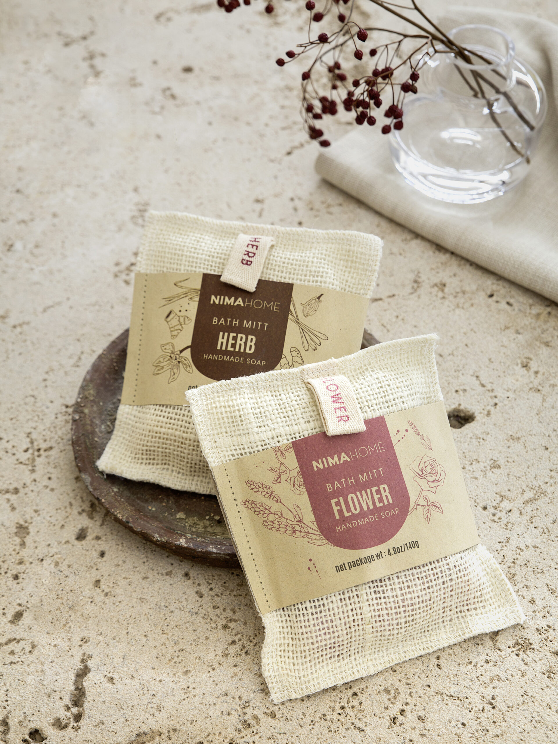 Σαπούνι/Σφουγγάρι απολέπισης 140g Wash Pad - Herb