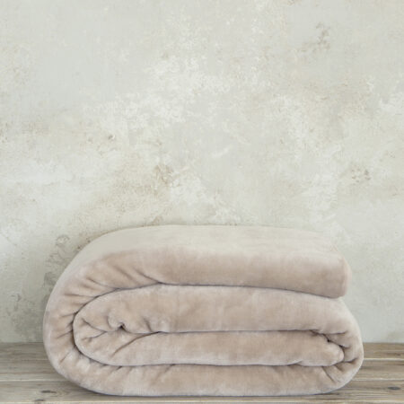 Κουβέρτα Βελουτέ Γίγας 240x260 Coperta - Nude