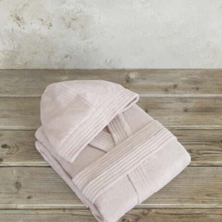 Μπουρνούζι με κουκούλα Zen - Small - Powder Pink