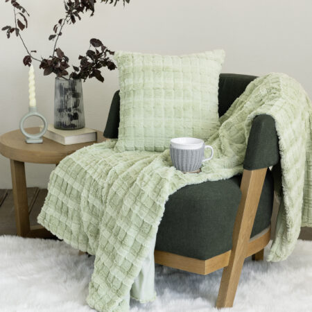 Κουβέρτα καναπέ 130x170 - Weave Mint