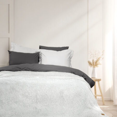 Κουβέρτα Υπέρδιπλη 220x240 - Serenus Gray