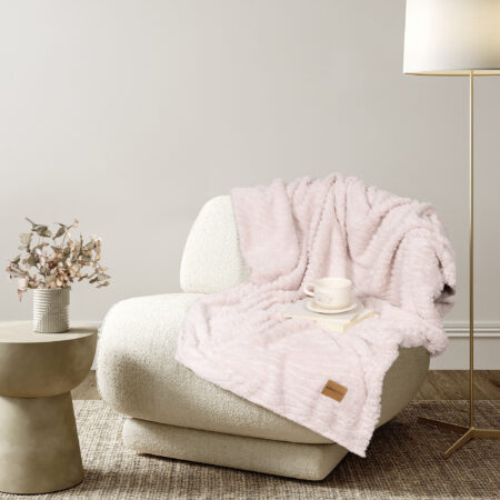 Κουβέρτα καναπέ 130x170 - Serenus Nude Pink