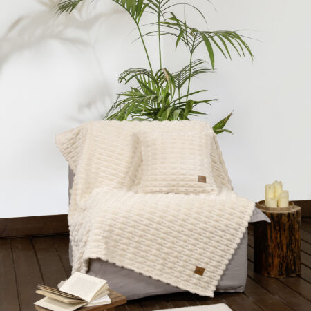 Κουβέρτα καναπέ 130x170 - Savara Light Beige