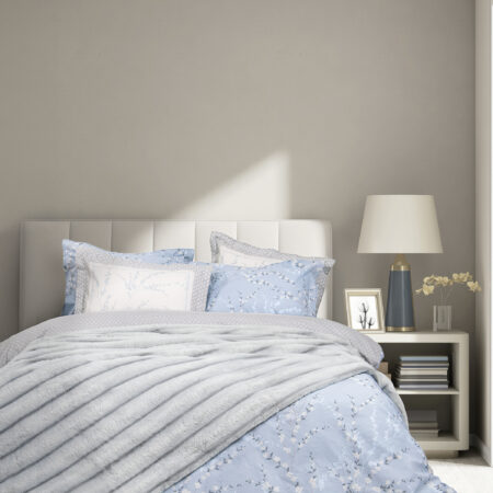Κουβέρτα Υπέρδιπλη 220x240 - Carezza Light Gray