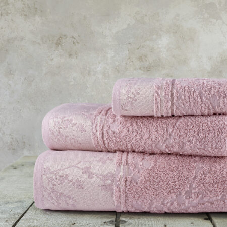 Σετ Πετσέτες (30x50 + 50x90 + 70x140) - Inverno Pink