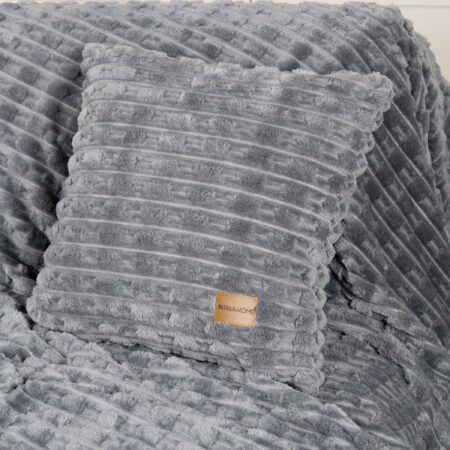 Διακοσμητική Μαξιλαροθήκη 45x45 - Savara Dark Gray