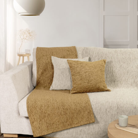 Ριχτάρι διπλής όψης 180x180 - Caldo Beige/Gold
