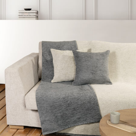 Ριχτάρι διπλής όψης 180x350 - Caldo Gray/Ivory