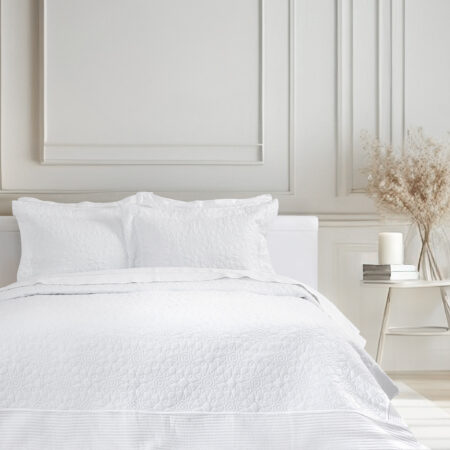Σετ Κουβερλί 240x260 - Calla White
