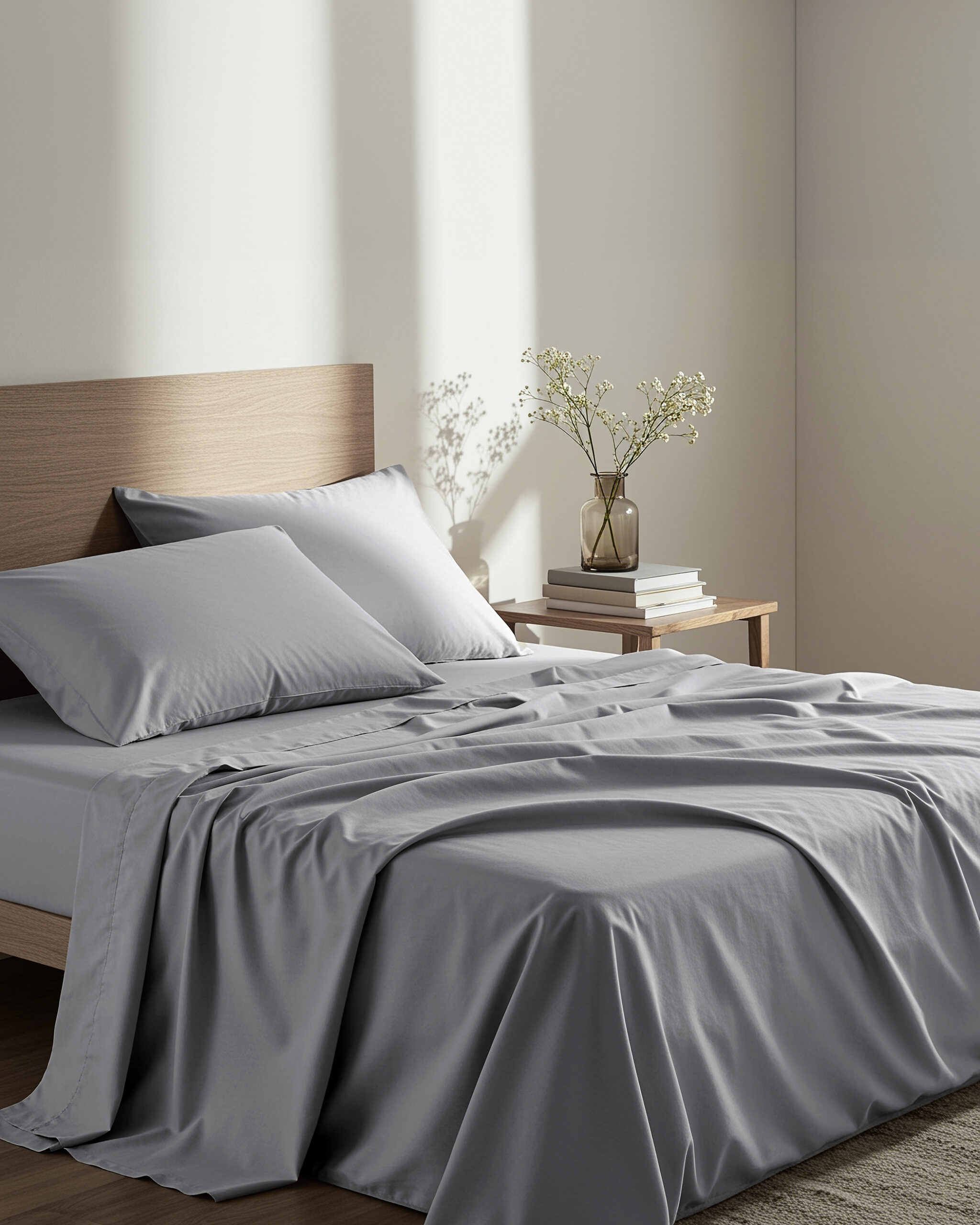 Σεντόνι Γίγας με Λάστιχο Unicolors - Medium Gray