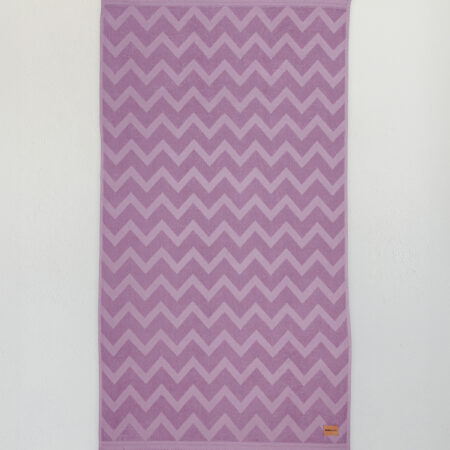 Πετσέτα Θαλάσσης 90x160 - Vida Purple Jacquard