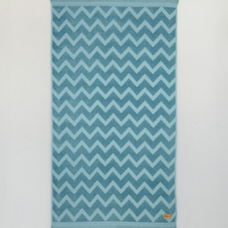 Πετσέτα Θαλάσσης 90x160 - Vida Petrol Jacquard