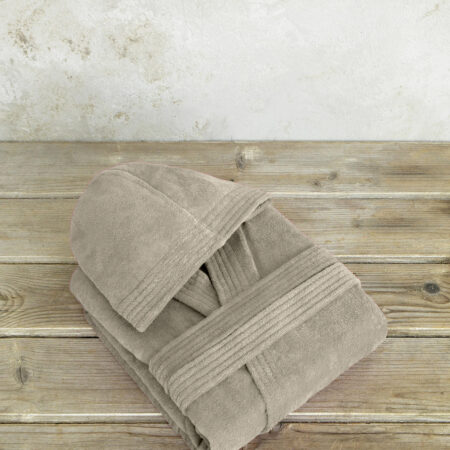 Μπουρνούζι με κουκούλα Zen - Large - Taupe