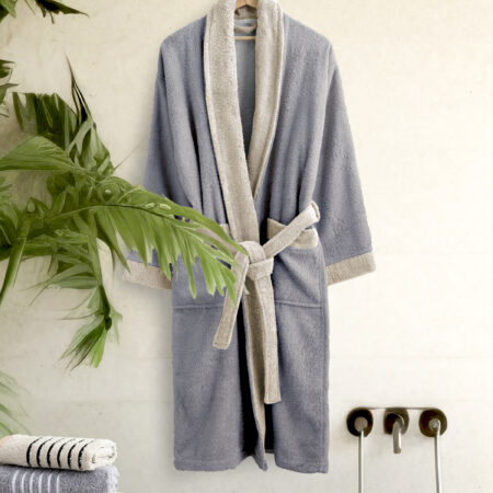 Μπουρνούζι Ease - Large - Gray / Sand Beige