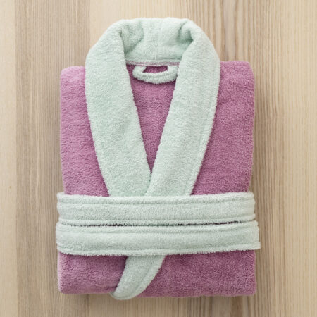 Μπουρνούζι Ease - Large - Mauve Pink / Mint