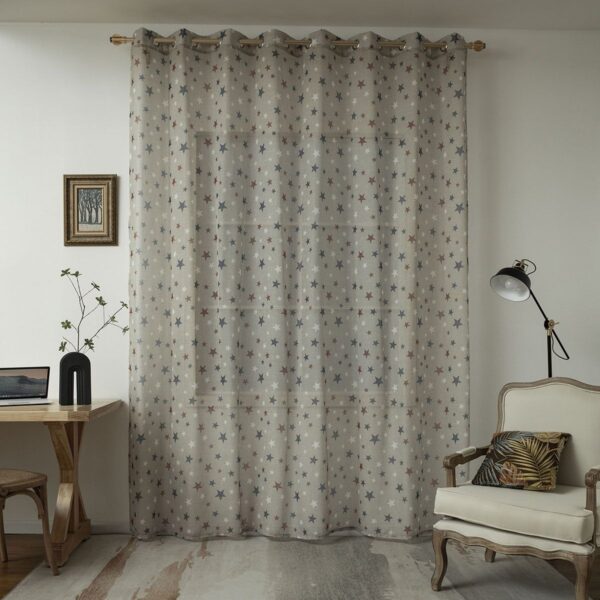 Beauty Home Κουρτίνα Art 6120 280x280 Μπεζ,Κόκκινο,Μπλε