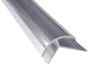 ΠΡΟΦΙΛ ΑΛΟΥΜΙΝΙΟΥ ΕΞΩΤΕΡΙΚΗ ΓΩΝΙΑ OVAL Ν04 16mm ΓΙΑ PVC MEGA PANEL NewPlan