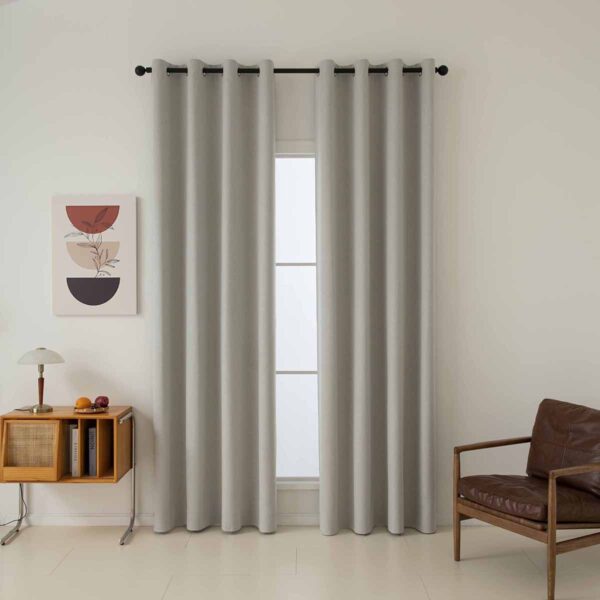 Beauty Home Ύφασμα κουρτίνας με το μέτρο Full Blackout σκίασης Total Art 8446 Φ280 Εκρού