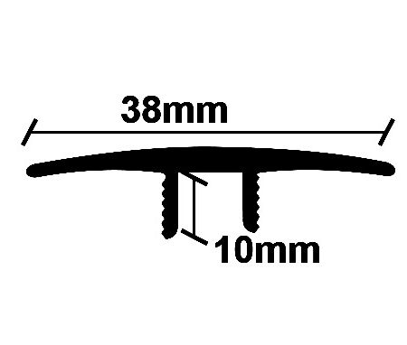 ΠΡΟΦΙΛ LAMINATE ΙΣΟΠΕΔΟ ΑΣΗΜΙ    38Χ2750mm NewPlan