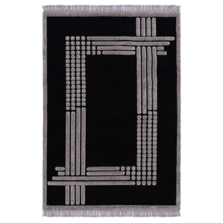Beauty Home Χαλί Noir Art 9437 200x290 Black Μαύρο
