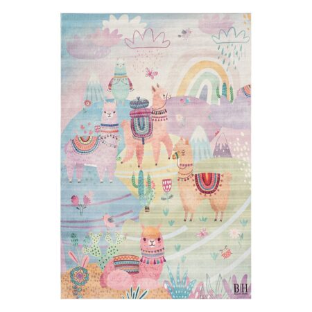 Beauty Home Χαλί παιδικό Fun Art 9587 135x180 Λιλά
