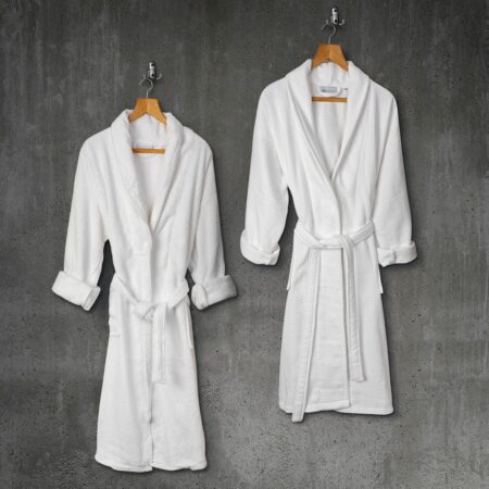 Beauty Home Μπουρνούζι παιδικό Belton Kids 100% Cotton Pennie με κουκούλα Art Ε3065 400gsm 6-8 ετών Λευκό