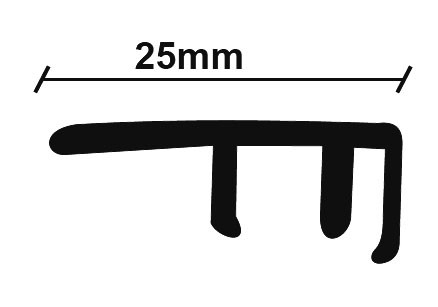 ΠΡΟΦΙΛ LAMINATE ΣΤΟΠ ΧΡΥΣΟ  25X2750mm NewPlan