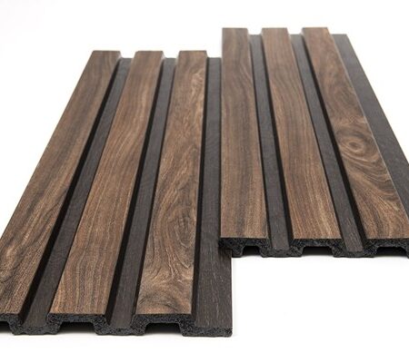 PS PANEL ΜΕ 3D ΠΗΧΑΚΙΑ 54 PIANO 12/122/2900mm WALNUT/DARK BROWN NewPlan