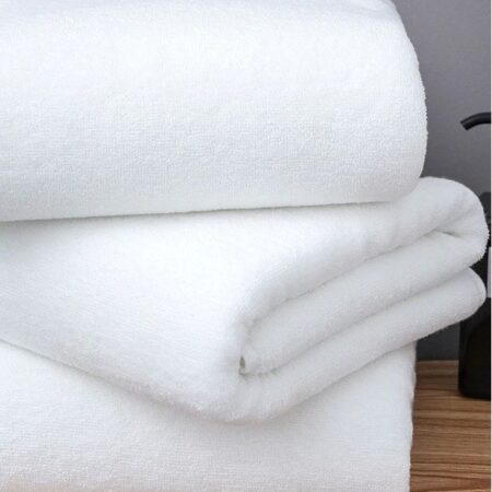 Beauty Home Πετσέτα Προσώπου Ξενοδοχείου Crystal 600gsm Art Ε3012 100% Cotton 50x95 Λευκό