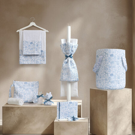Beauty Home ΣΕΤ ΒΑΠΤΙΣΗΣ Παιδικά Ζώα Της Ζούγκλας Γαλάζιο